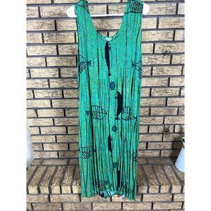 Green‎ kaktus sun dress